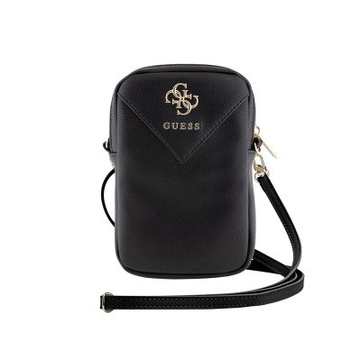 Guess Orjinal Lisanslı 4G Metal Logolu Fermuarlı PU Deri Çapraz Askılı Vücut Çantası - 2