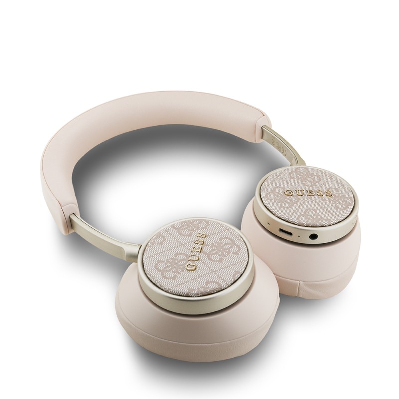 Guess Orjinal Lisanslı Ayarlanabilir 4G Desenli Metal Klasik Logolu Kulak Üstü Bluetooth Kulaklık - 12
