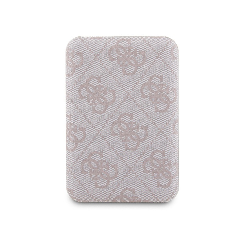 Guess Orjinal Lisanslı Dijital Led Göstergeli PU Deri 4G Desenli Metal Yazı Logolu Powerbank 5000mAh 15W - 14