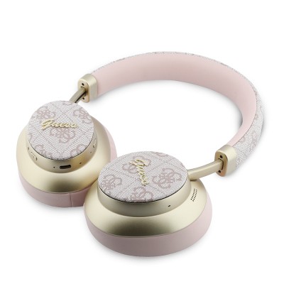 Guess Orjinal Lisanslı ENC PU 4G Desenli Metal Logolu Kulak Üstü Bluetooth Kulaklık v5.4 - 10