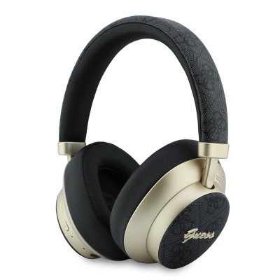Guess Orjinal Lisanslı ENC PU 4G Desenli Metal Logolu Kulak Üstü Bluetooth Kulaklık v5.4 - 2