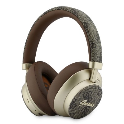 Guess Orjinal Lisanslı ENC PU 4G Desenli Metal Logolu Kulak Üstü Bluetooth Kulaklık v5.4 - 3