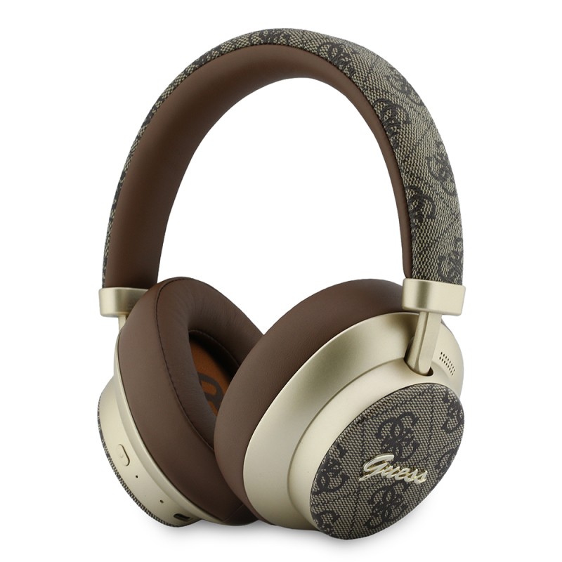 Guess Orjinal Lisanslı ENC PU 4G Desenli Metal Logolu Kulak Üstü Bluetooth Kulaklık v5.4 - 3