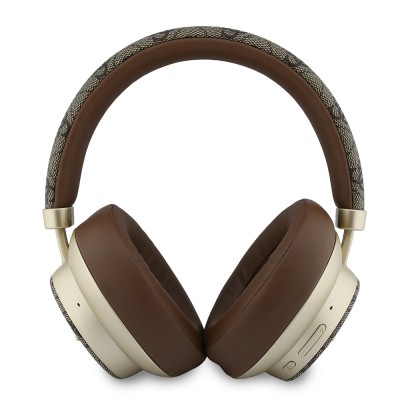 Guess Orjinal Lisanslı ENC PU 4G Desenli Metal Logolu Kulak Üstü Bluetooth Kulaklık v5.4 - 9