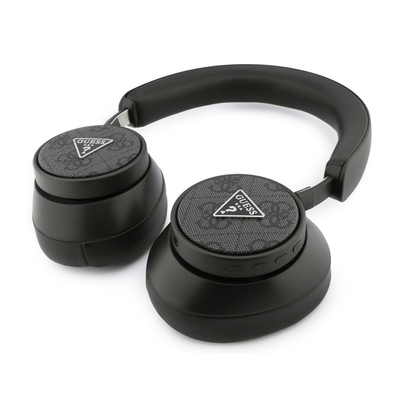 Guess Orjinal Lisanslı ENC PU 4G Desenli Üçgen Logolu Kulak Üstü Bluetooth Kulaklık - 5