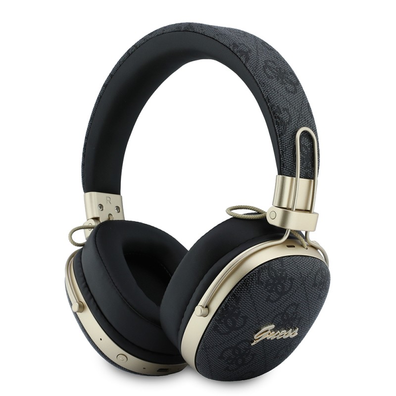 Guess Orjinal Lisanslı ENC Teknolojili PU 4G Desenli Script Logolu Kulak Üstü Bluetooth Kulaklık v5.4 - 2