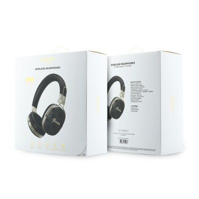 Guess Orjinal Lisanslı ENC Teknolojili PU 4G Desenli Script Logolu Kulak Üstü Bluetooth Kulaklık v5.4 - 10