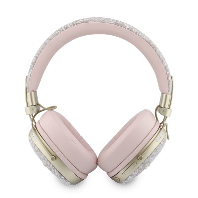 Guess Orjinal Lisanslı ENC Teknolojili PU 4G Desenli Script Logolu Kulak Üstü Bluetooth Kulaklık v5.4 - 6