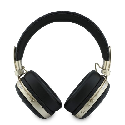 Guess Orjinal Lisanslı ENC Teknolojili PU Üçgen Metal Logolu Kulak Üstü Bluetooth Kulaklık v5.4 - 3