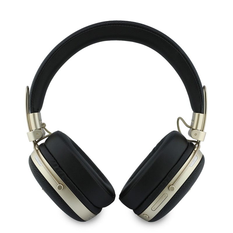 Guess Orjinal Lisanslı ENC Teknolojili PU Üçgen Metal Logolu Kulak Üstü Bluetooth Kulaklık v5.4 - 3