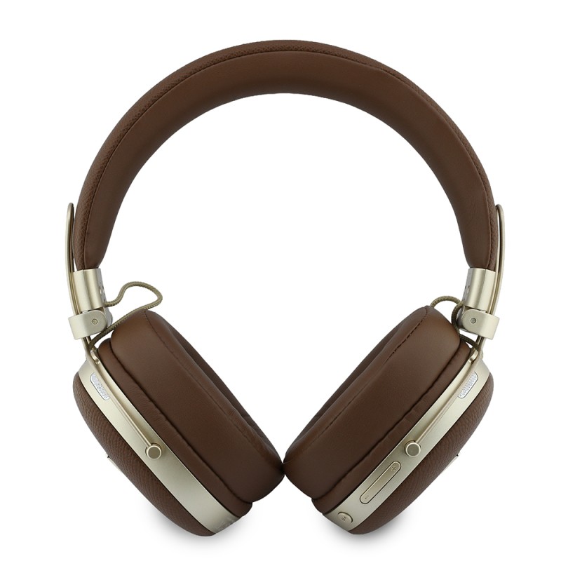 Guess Orjinal Lisanslı ENC Teknolojili PU Üçgen Metal Logolu Kulak Üstü Bluetooth Kulaklık v5.4 - 4