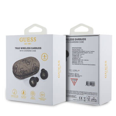 Guess Orjinal Lisanslı Klasik Metal Yazı Logolu TWS Kulak İçi Bluetooth Kulaklık - 21