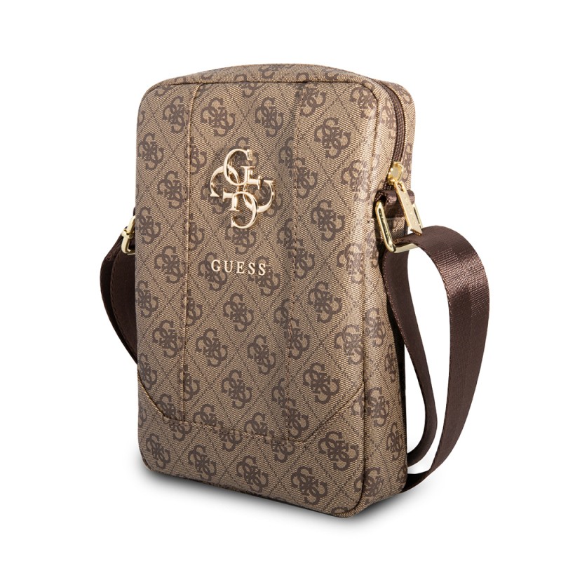 Guess Orjinal Lisanslı Metal Logolu Fermuarlı 8 inç Çapraz Askılı Tablet Çantası - 2