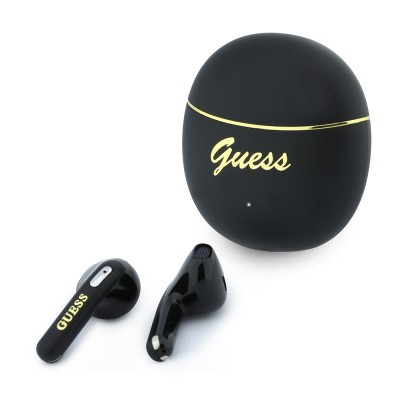 Guess Orjinal Lisanslı Metal Yazı Logolu Kulak içi TWS Kulaklık ve Speaker Hoparlör 2in1 Set - 2