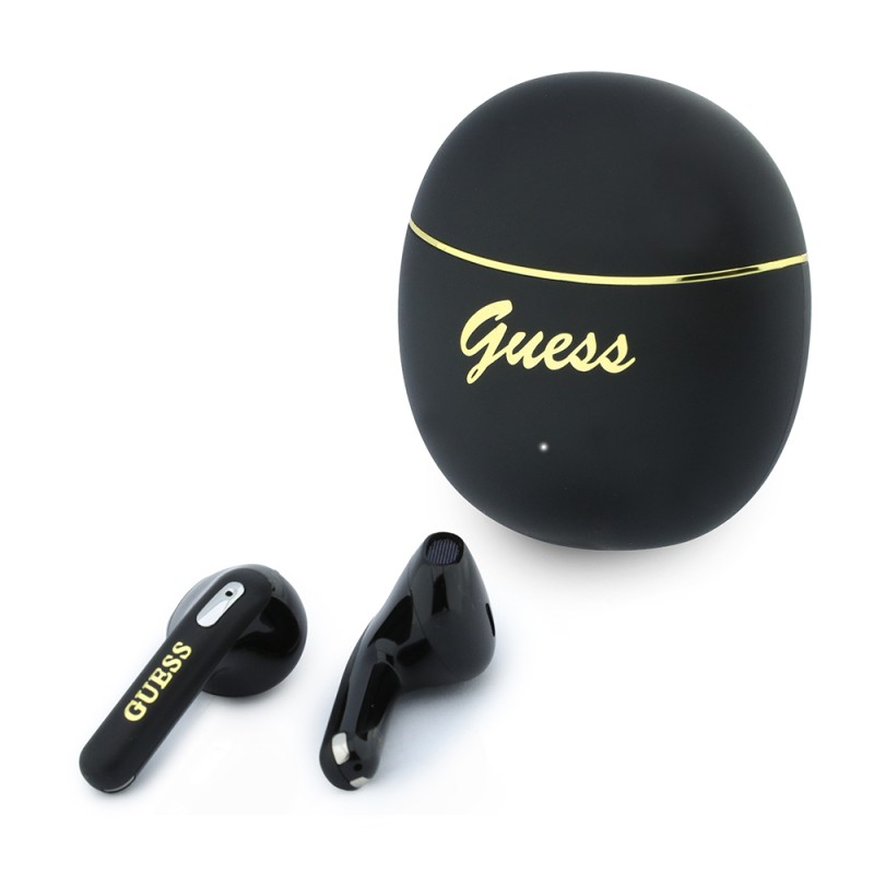 Guess Orjinal Lisanslı Metal Yazı Logolu Kulak içi TWS Kulaklık ve Speaker Hoparlör 2in1 Set - 2