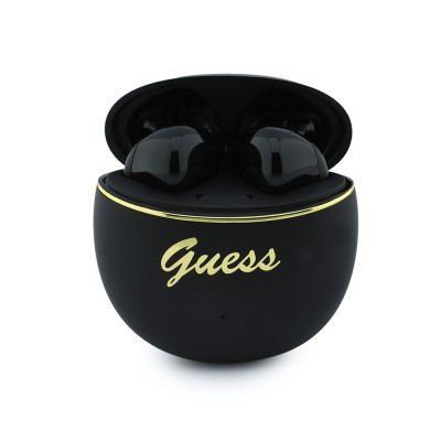 Guess Orjinal Lisanslı Metal Yazı Logolu Kulak içi TWS Kulaklık ve Speaker Hoparlör 2in1 Set - 3