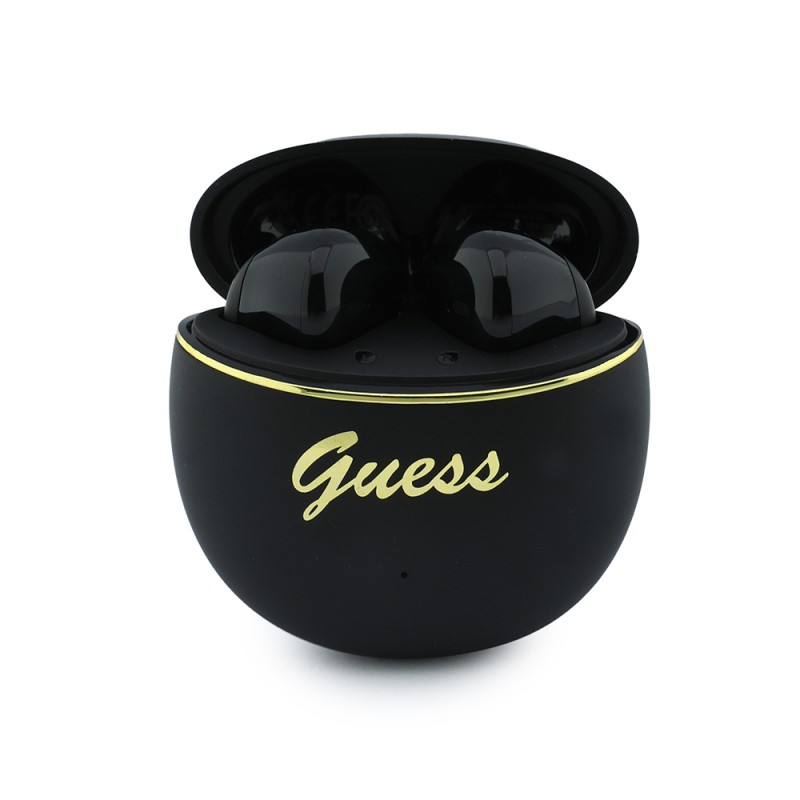 Guess Orjinal Lisanslı Metal Yazı Logolu Kulak içi TWS Kulaklık ve Speaker Hoparlör 2in1 Set - 3