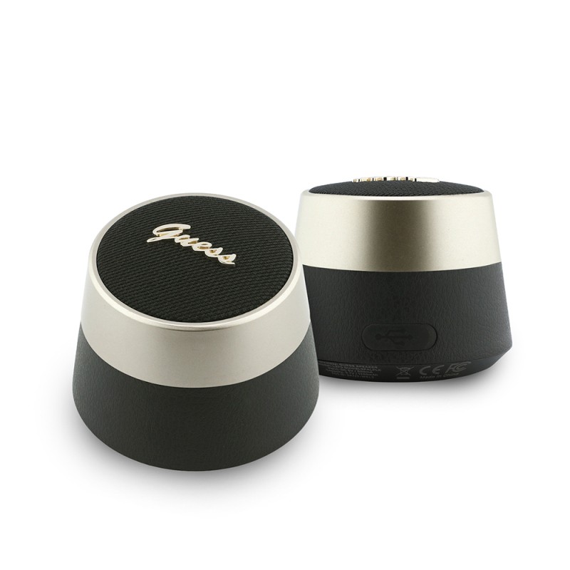 Guess Orjinal Lisanslı Metal Yazı Logolu Kulak içi TWS Kulaklık ve Speaker Hoparlör 2in1 Set - 7