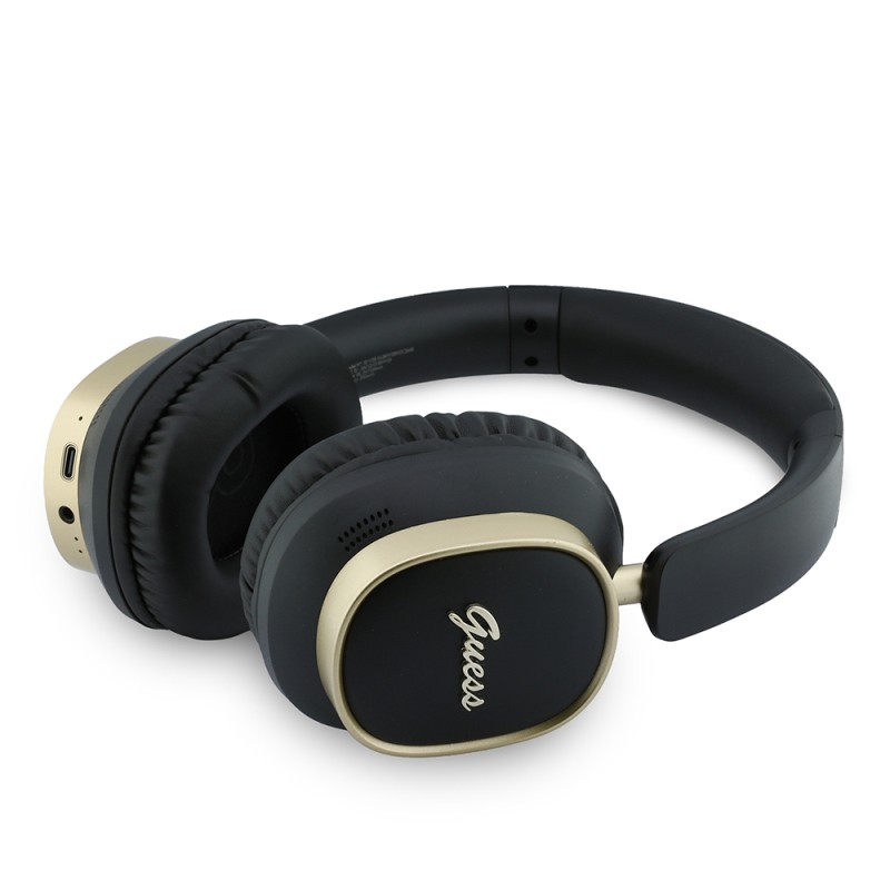 Guess Orjinal Lisanslı Metal Yazı Logolu Kulak Üstü Kulaklık ve Speaker Hoparlör 2in1 Set - 3