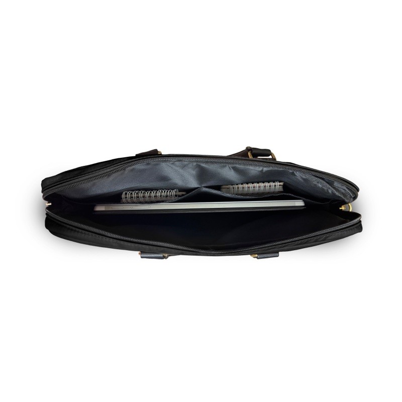 Guess Orjinal Lisanslı Naylon Kumaş Metal Üçgen Logolu Omuz Askılı 15-16 inç Laptop Çantası - 6