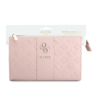 Guess Orjinal Lisanslı Peony ve 4G Desenli Şerit Detaylı Metal Logolu Omuz Askılı El Çantası - 12