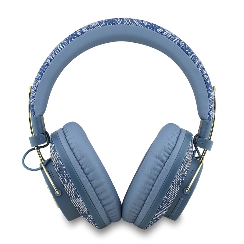 Guess Orjinal Lisanslı PU 4G Desenli Büyük Metal Logolu Kulak Üstü Bluetooth Kulaklık - 13