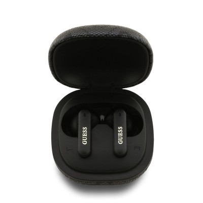 Guess Orjinal Lisanslı PU 4G Desenli Klasik Metal Yazı Logolu TWS Kulak İçi Bluetooth Kulaklık - 12
