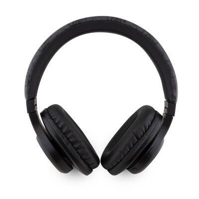 Guess Orjinal Lisanslı PU 4G Desenli Metal Yazı Logolu Tone On Tone Kulak Üstü Bluetooth Kulaklık - 6