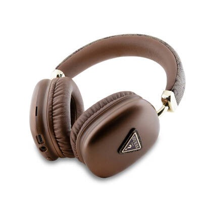 Guess Orjinal Lisanslı PU 4G Desenli Üçgen Logolu Kulak Üstü Bluetooth Kulaklık - 7