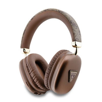 Guess Orjinal Lisanslı PU 4G Desenli Üçgen Logolu Kulak Üstü Bluetooth Kulaklık - 6