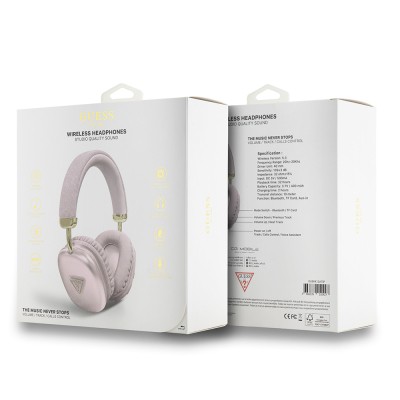 Guess Orjinal Lisanslı PU Üçgen Logolu Kulak Üstü Bluetooth Kulaklık - 7