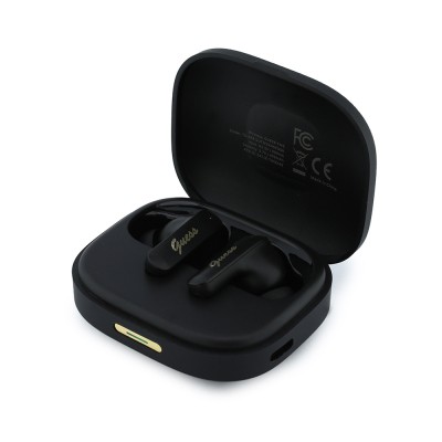 Guess Orjinal Lisanslı Script Metal Yazı Logolu TWS Kulak İçi Bluetooth Kulaklık - 3
