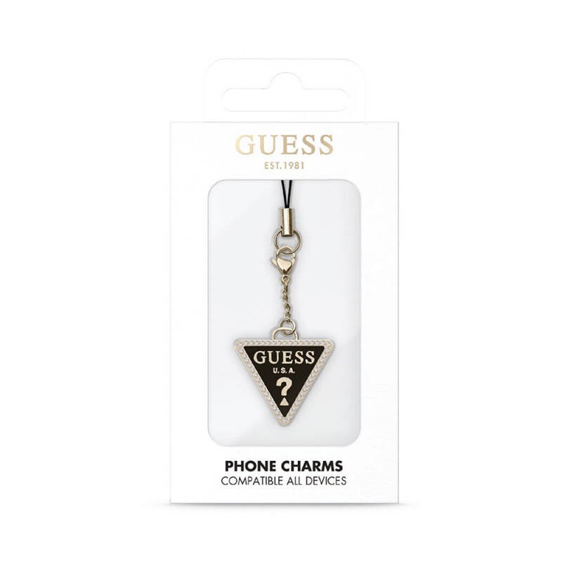 Guess Orjinal Lisanslı Taşlı Üçgen Logolu Telefon Askı İpi - 2