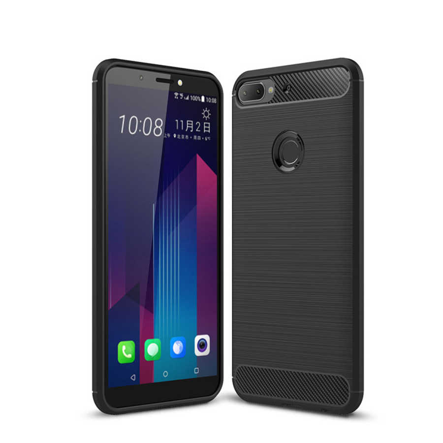 HTC Desire 12 Plus Kılıf Zore Room Silikon Kapak - Siyah
