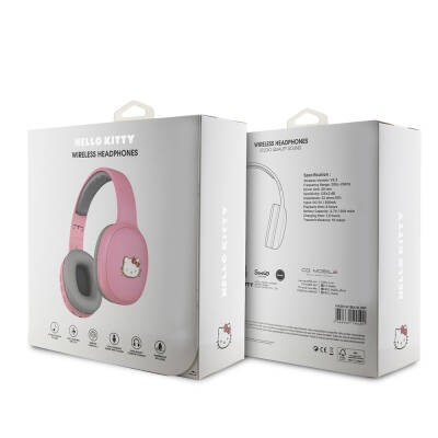 Hello Kitty Orjinal Lisanslı Ayarlanabilir Metal Kitty Logolu Oval Bluetooth 5.3 Kulaklık - 6