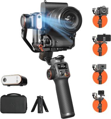 Hohem iSteady MT2 3 Eksenli El Tipi AI Yapay Zeka Görüş Sensörlü Kamera Gimbal Stabilizatör - Hohem