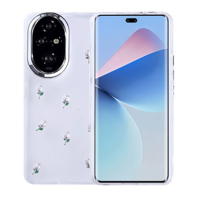 Honor 200 Case Airbag Design Glitter Transparent Zore Kutup Cover - 5