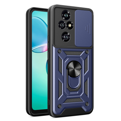 Honor 200 Pro Case with Magnetic Stand Camera Protection Zore Sürgülü Vega Cover - Zore