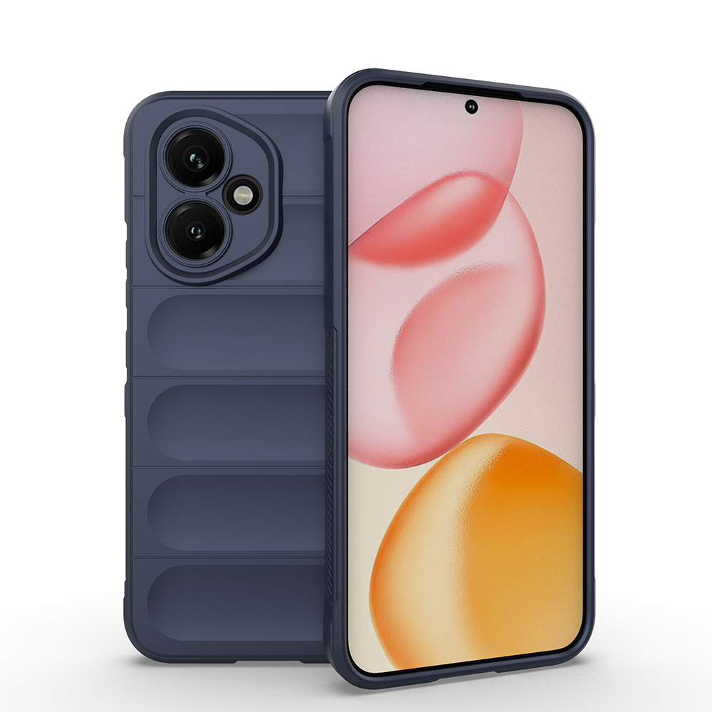 Honor 400 Kılıf Esnek TPU Oyuklu Arka Yüzey Tasarımlı NXXA Etnik Silikon Kapak - Lacivert