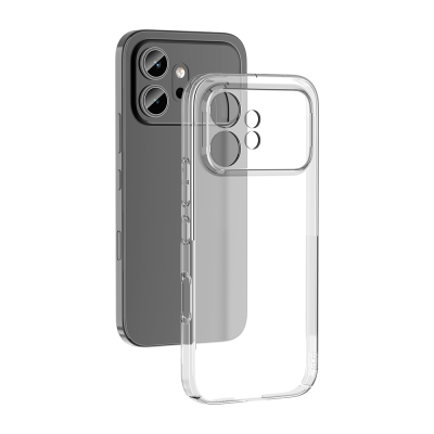 Honor 600 5G Kamera Korumalı M-Safe Şarj Özellikli Şeffaf Zore London Sert PC Kapak - Zore