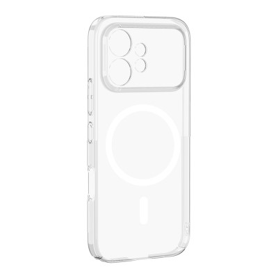 Honor 600 5G Kamera Korumalı M-Safe Şarj Özellikli Şeffaf Zore London Sert PC Kapak - 3