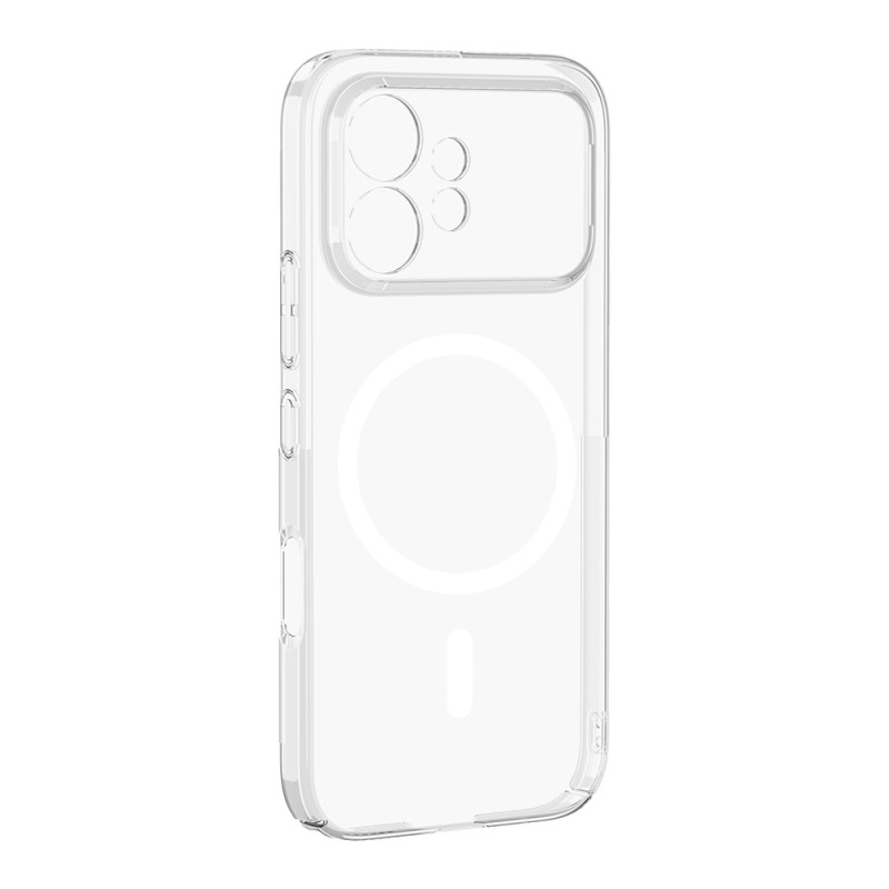Honor 600 5G Kamera Korumalı M-Safe Şarj Özellikli Şeffaf Zore London Sert PC Kapak - 3