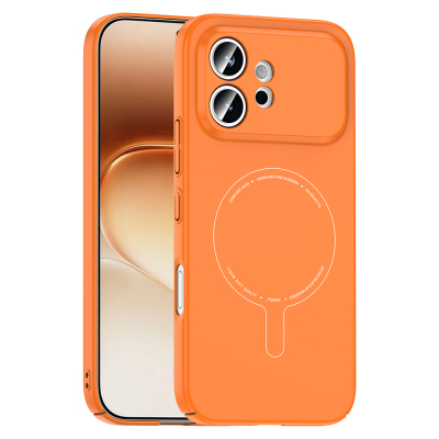 Honor 600 5G Kılıf M-Safe Şarj Özellikli Kamera Korumalı Zore Elio Sert PC Kapak - Zore