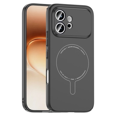 Honor 600 5G Kılıf M-Safe Şarj Özellikli Kamera Korumalı Zore Elio Sert PC Kapak - 2