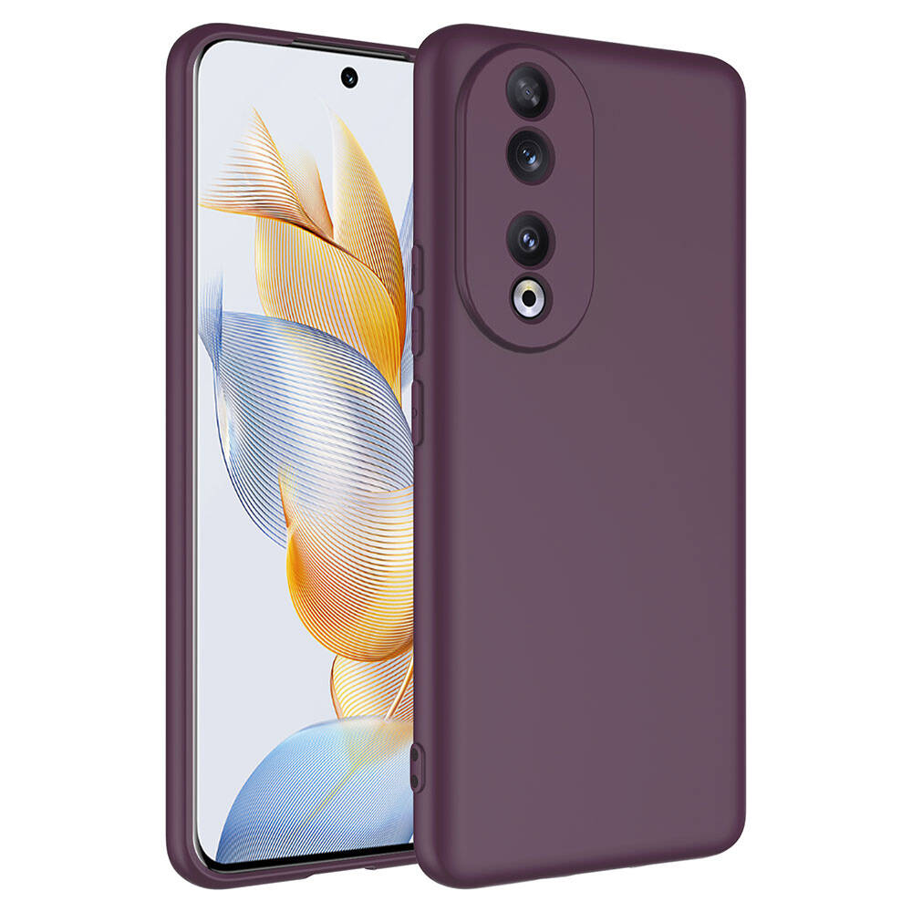 Honor 90 Kılıf Zore Mara Lansman Kapak - Mürdüm