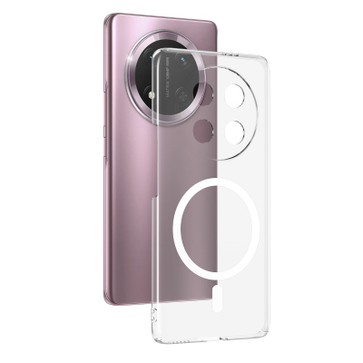 Honor Magic 7 Lite Kamera Korumalı M-Safe Şarj Özellikli Şeffaf Zore London Sert PC Kapak - Zore