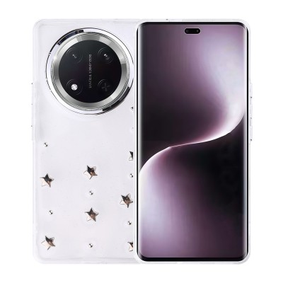 Honor Magic 7 Lite Kılıf Airbag Tasarımlı Simli Şeffaf Zore Kutup Kapak - 5