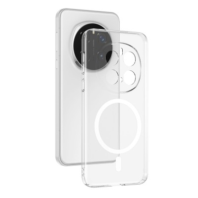 Honor Magic 7 Pro Camera Protected M-Safe Charging Transparent Zore London Hard PC Case - 1