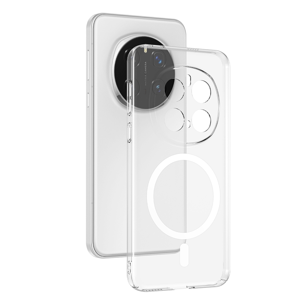 Honor Magic 7 Pro Kamera Korumalı M-Safe Şarj Özellikli Şeffaf Zore London Sert PC Kapak - Şeffaf