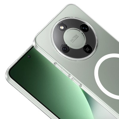 Honor Magic 8 Lite 5G Kamera Korumalı M-Safe Şarj Özellikli Şeffaf Zore London Sert PC Kapak - 3